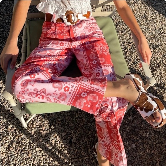 Lisa Says Gah Denim - LISA SAYS GAH Robyn Jeans Bandana Print